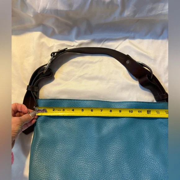 Dooney & Bourke Blue Leather Women's Bag - Picture 5 of 7